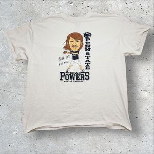 Penn State Chad Powers XL Graphic T Shirt Run Fast Think Fast Nittany Lions